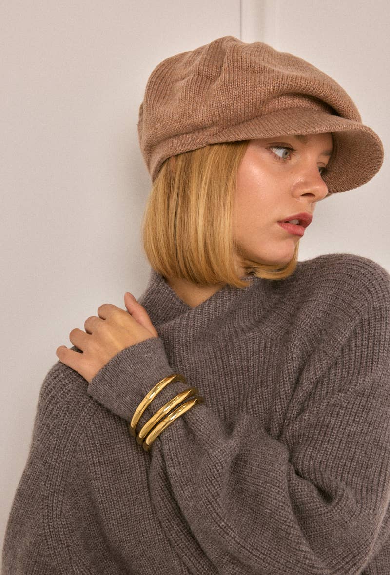 BYREN | ÉLINE L'ATELIER - Wholesale Newsboy/Schoolboy Hat - Women's - MJ304HK wool newsboy cap3