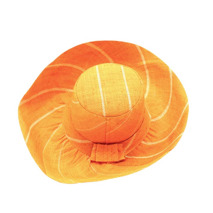 Shebobo - Wholesale Straw Hat - Women's - Monica 5" & 7" Wide Brim Pinstripe Packable Straw Sun Hats5