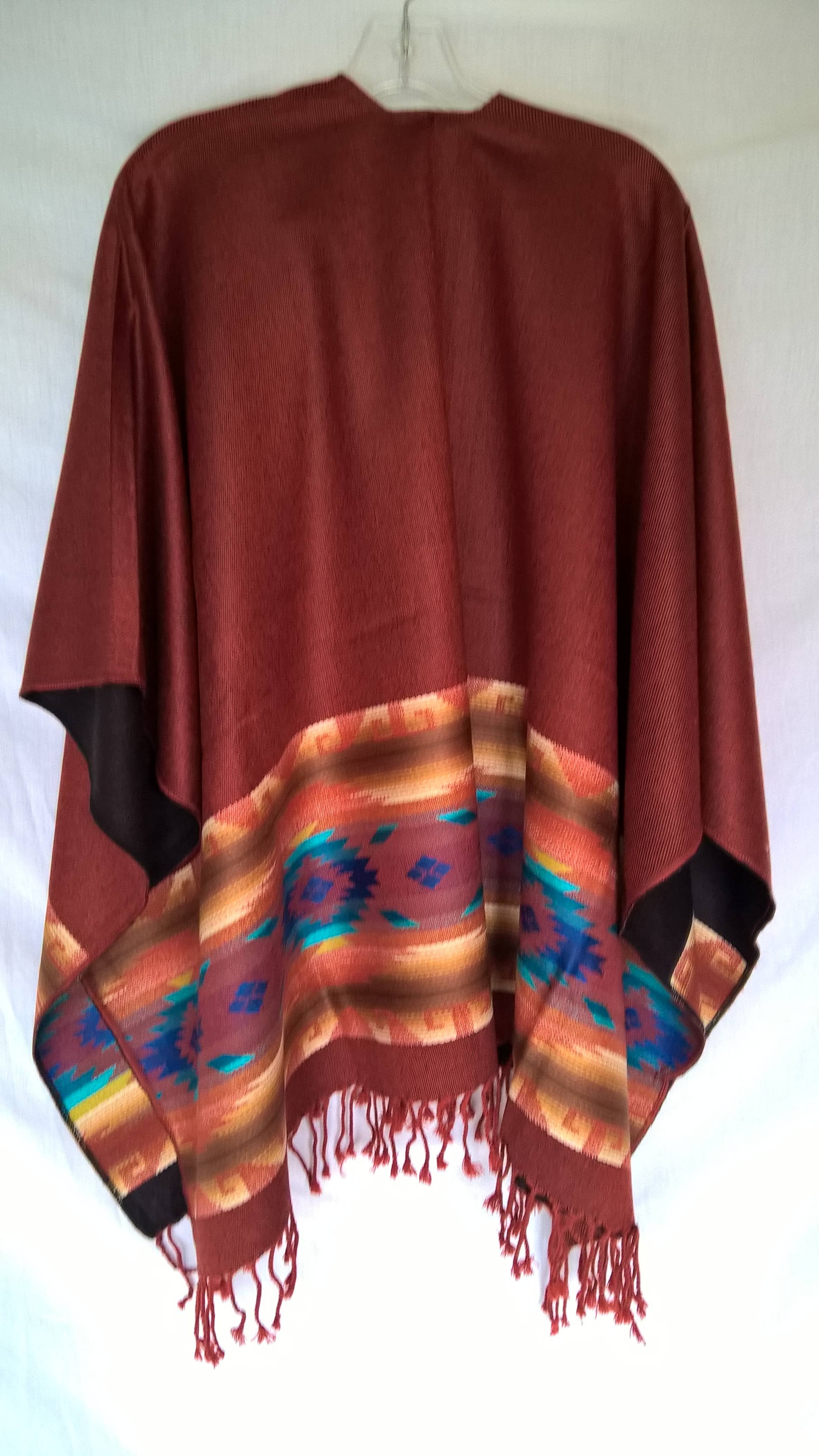 Treasure of ANDES - Venta al por mayor Poncho - Mujer - Poncho Andino Artesanal REVERSIBLE Unisex ENVÍO GRATIS35