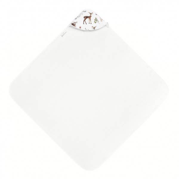 Serviette bébé en bambou - Faons - crème pour la vente par MAYLILY