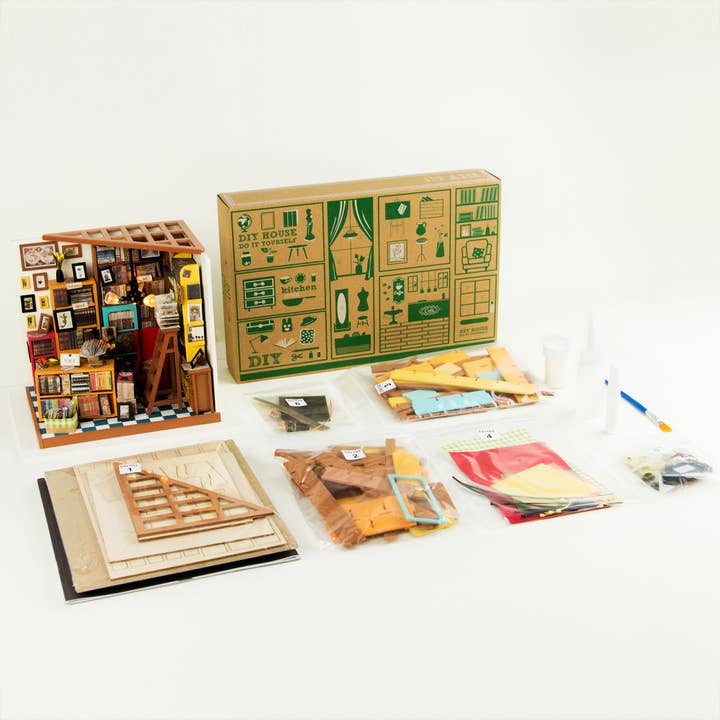 Magnote - Wholesale DIY Craft Kit - Rolife Sam's Study DIY Miniature House Kit2