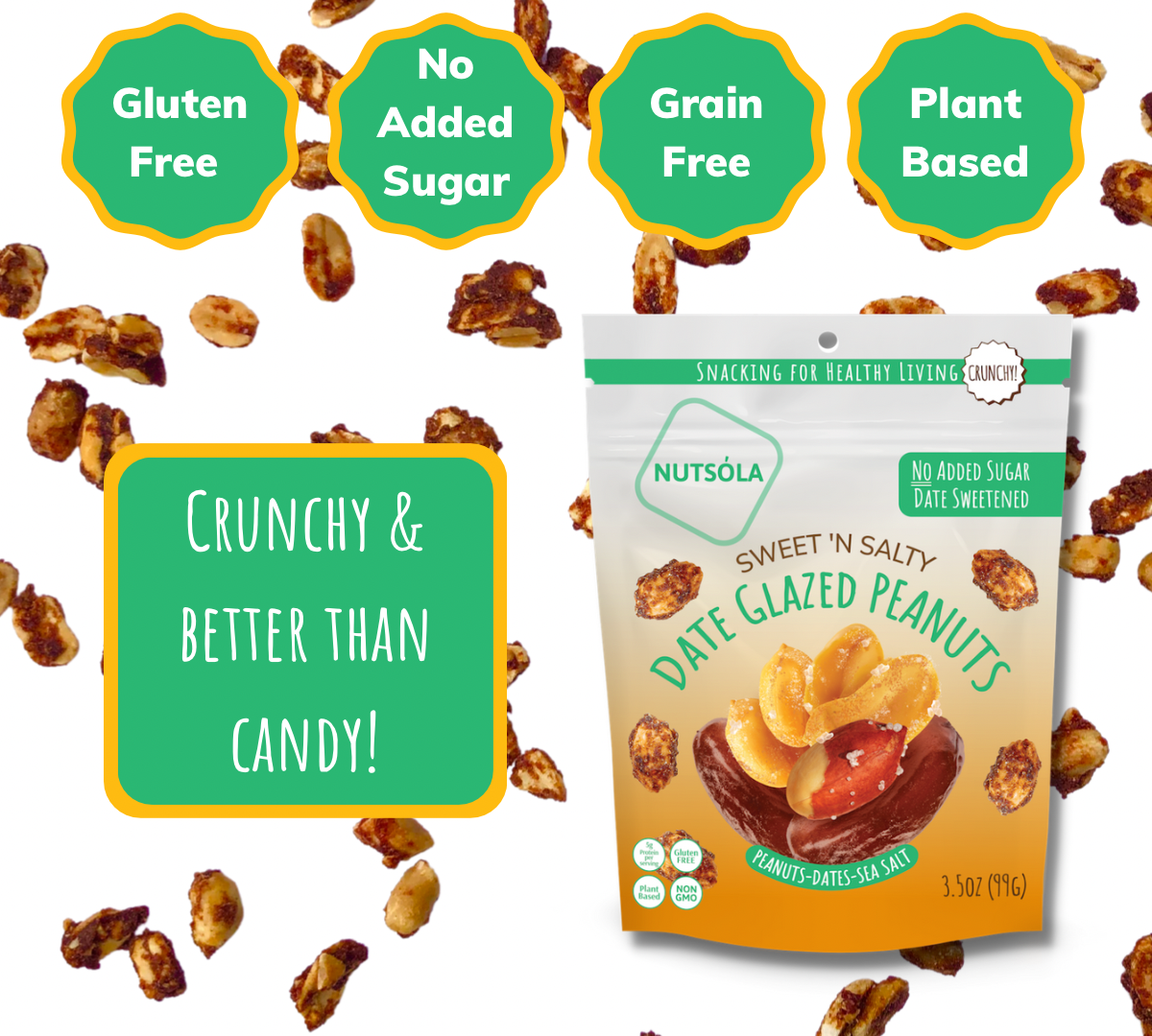 NUTSÓLA - Wholesale Nuts - Sweet N' Salty Date Glazed Peanuts3