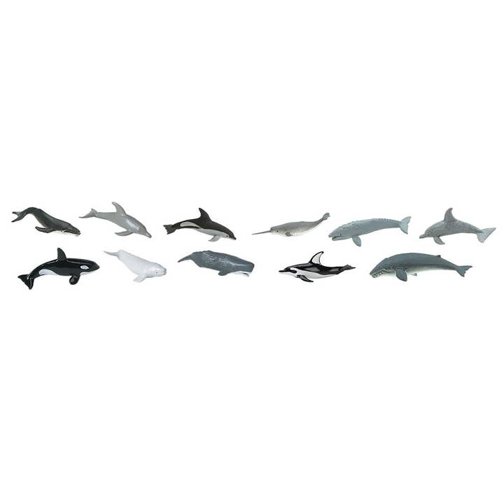 Safari Ltd. - Wholesale Figurine Toy - Kids - Whales And Dolphins TOOB® - 694704