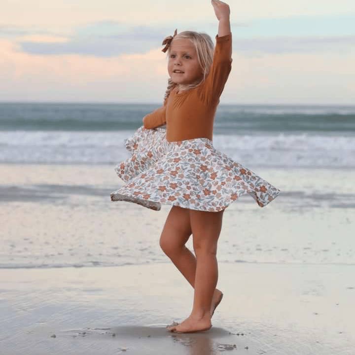 Nash & Nola Collection - Twirl Dress Autumn Orange for wholesale by Callie May