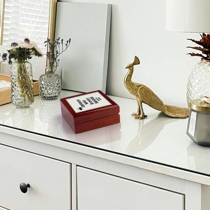 3dRose - Wholesale Jewellery box/organiser - 3dRose, Darkness lurks in every SHADOW - genre - Horror, Jewelry Box5