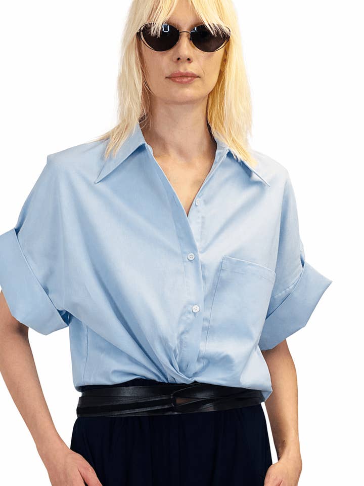 Petite Chemise - Blau für den Großhandel von Meg