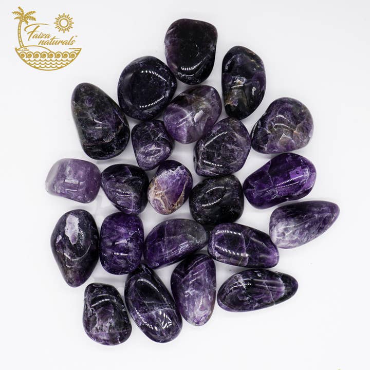 Amethyst Tumbled Crystals Bulk for wholesale by Faiza Naturals