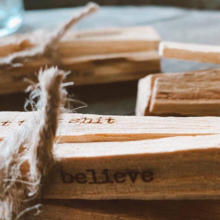Spiritual Whiskey - Wholesale Smudge Stick - Engraved Palo Santo Sticks II Smudge Stick