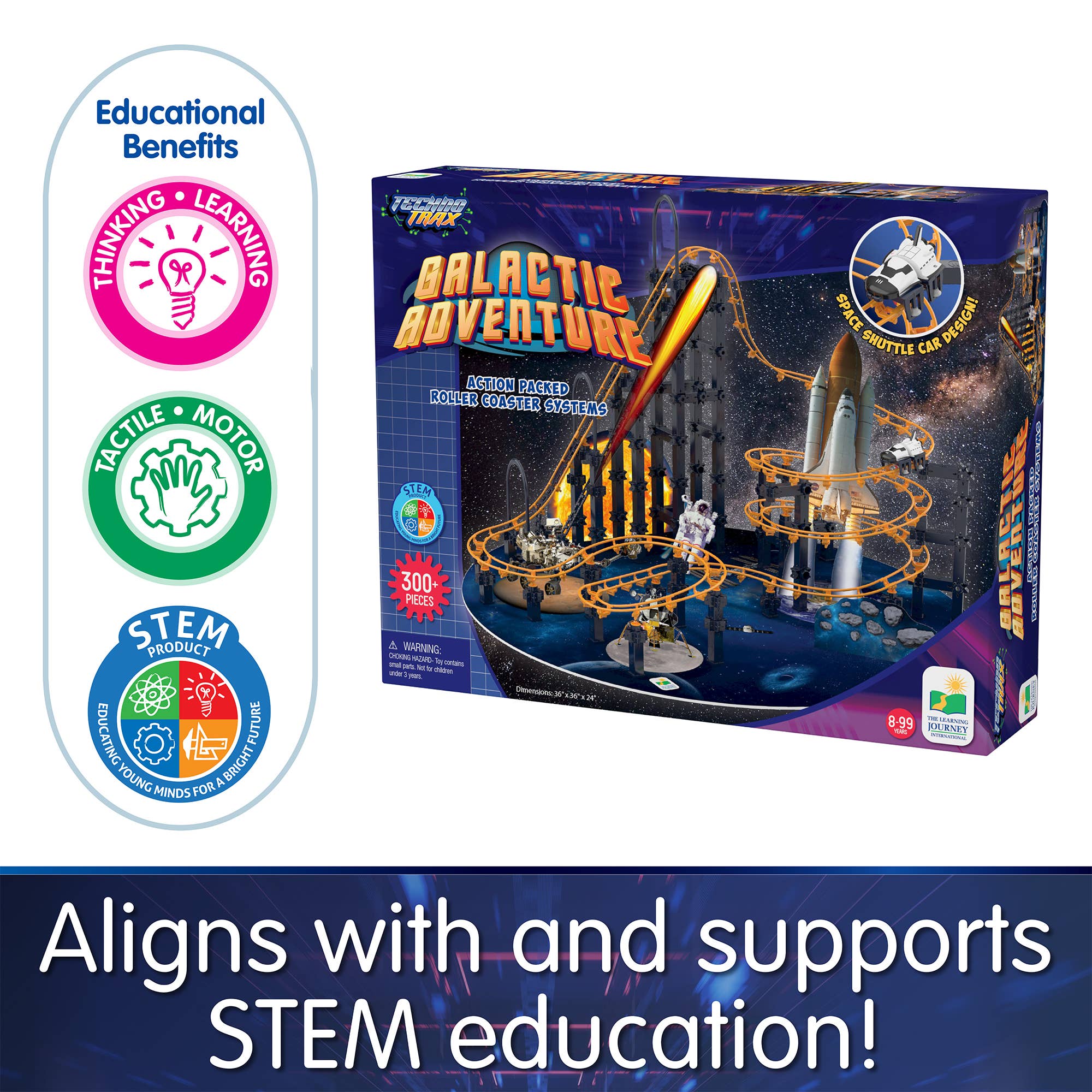 The Learning Journey - Wholesale Toy Set - Kids - Roller Coasters - Techno Trax Galactic Adventure (300+pcs)3