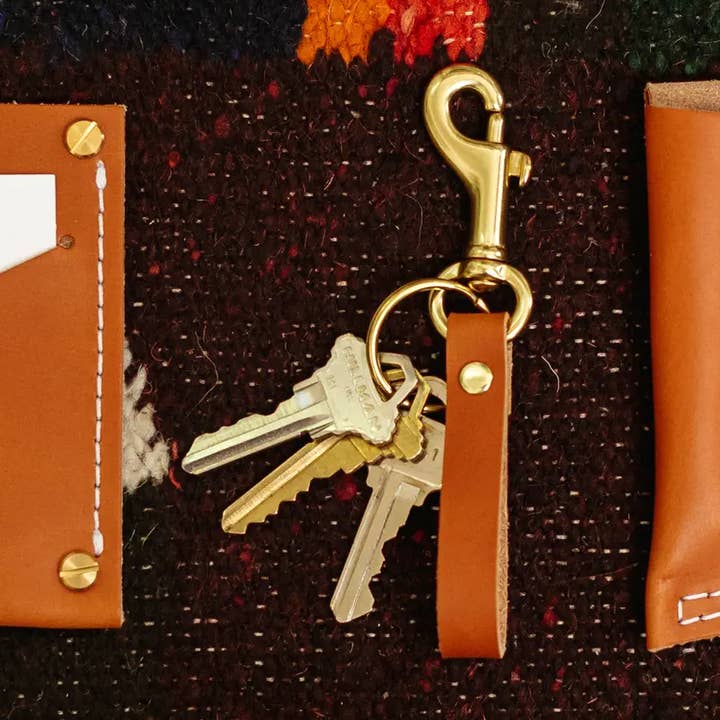 Llavero Tango Clip Fob / Cuero y Latón Macizo. para venta al por mayor de Son of a Sailor