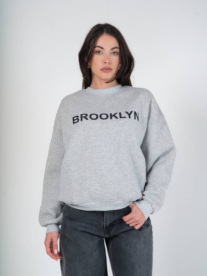 Plain sweatshirt – BROOKLY for wholesale by MAXMILA PARIS