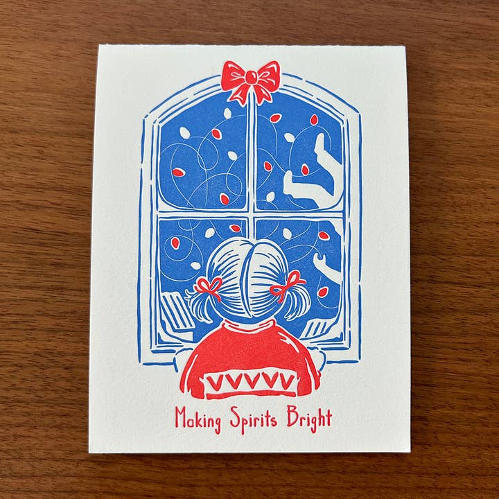 Carte de vœux Making Spirits Bright pour la vente par Ming Ong