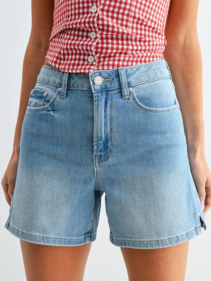 DH873 - LT - Lightweight Walking Short Regular Hem W/ Slit for wholesale by JBD