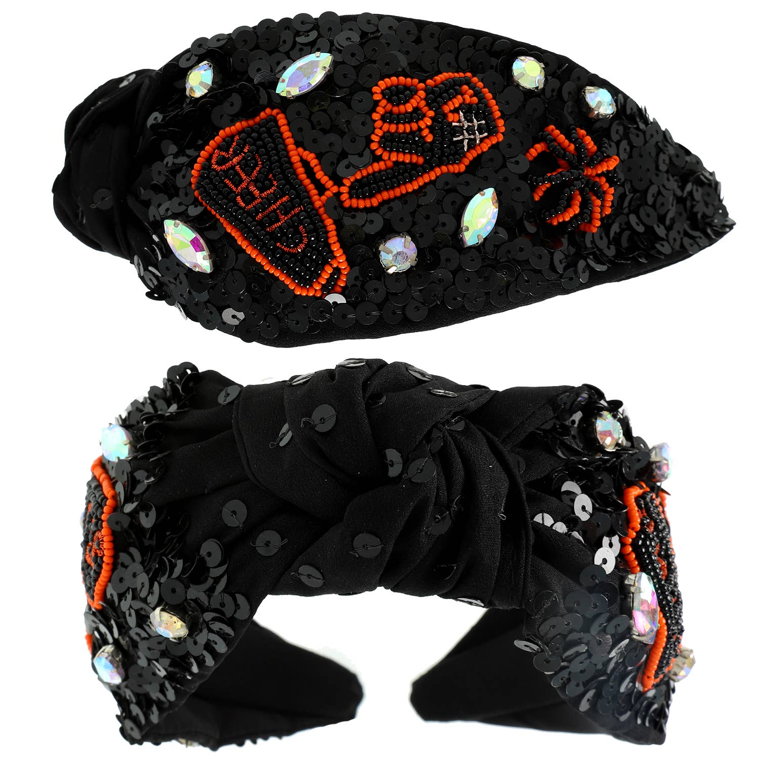 SP Sophia Collection - Wholesale Fashion Headband - Women's - Number 1 Hand Top Knotted Jeweled beaded Headband 9