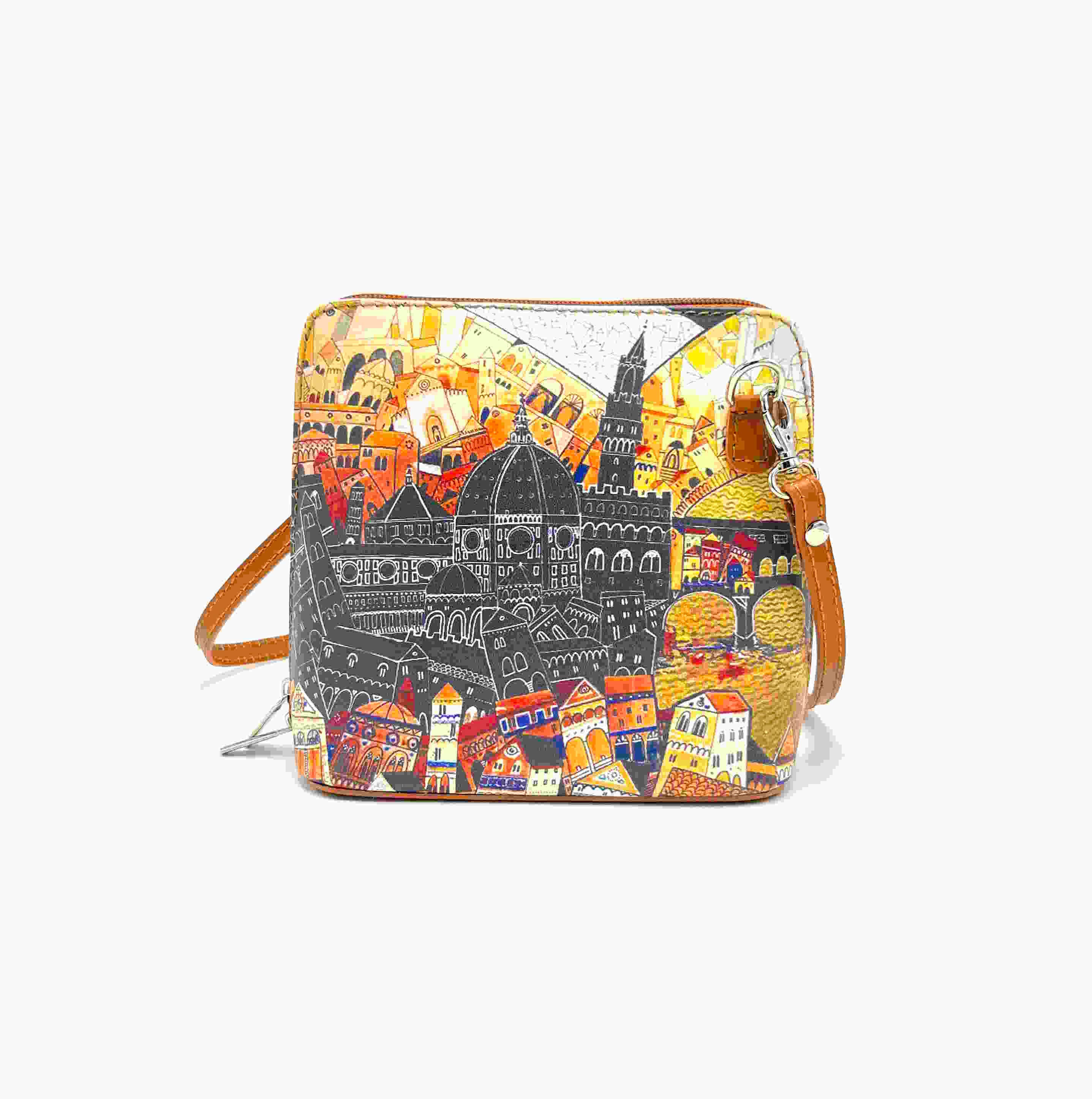 Suie Valentini srl - Wholesale Crossbody Bag - Women's - Printed genuine leather handbag, Made in Italy, art. 1124936