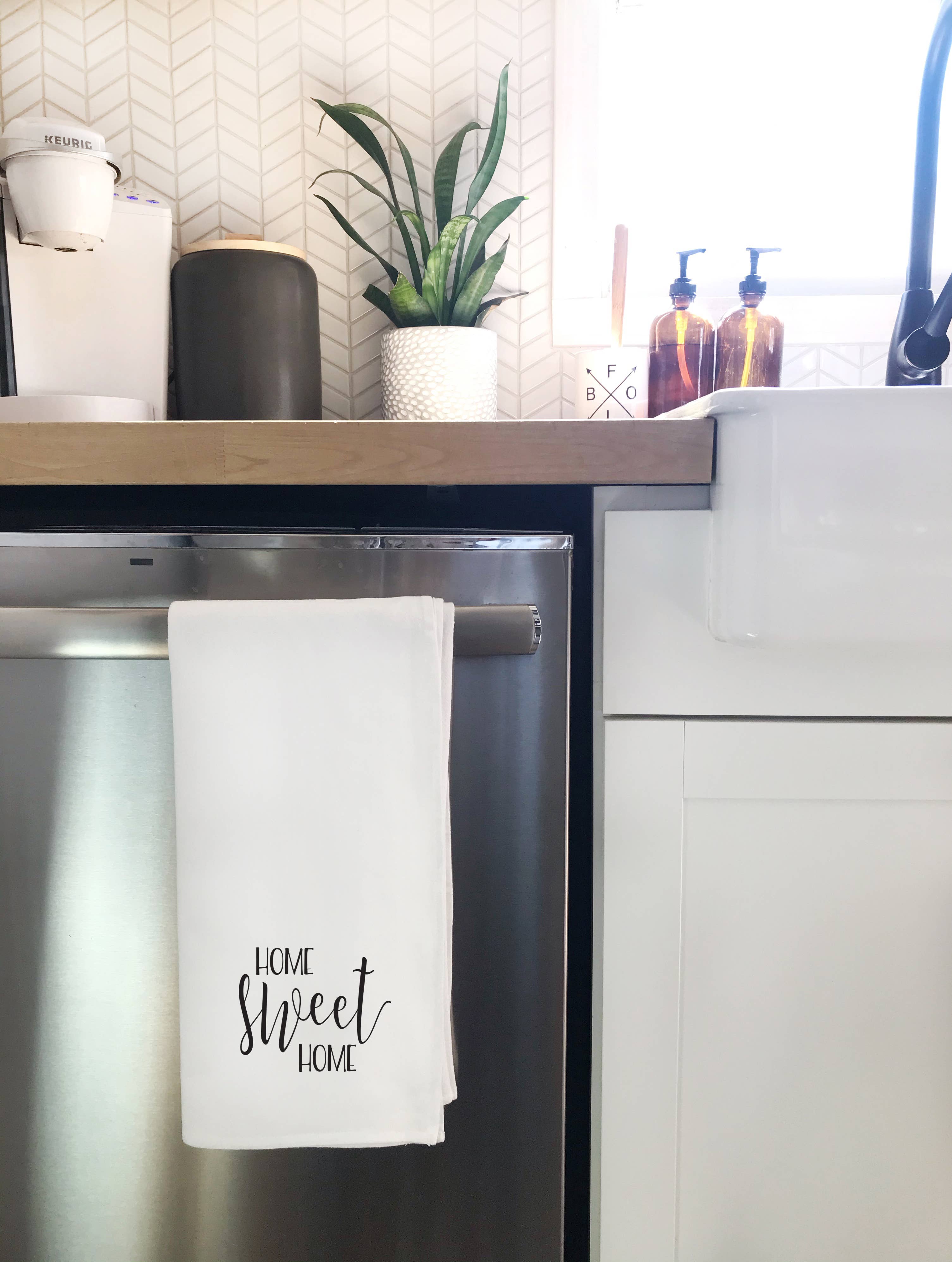 Perfect Day Print Co - Wholesale Tea Towel - Home Sweet Home Tea Towel, Kitchen Dish Cloth, Small Print4