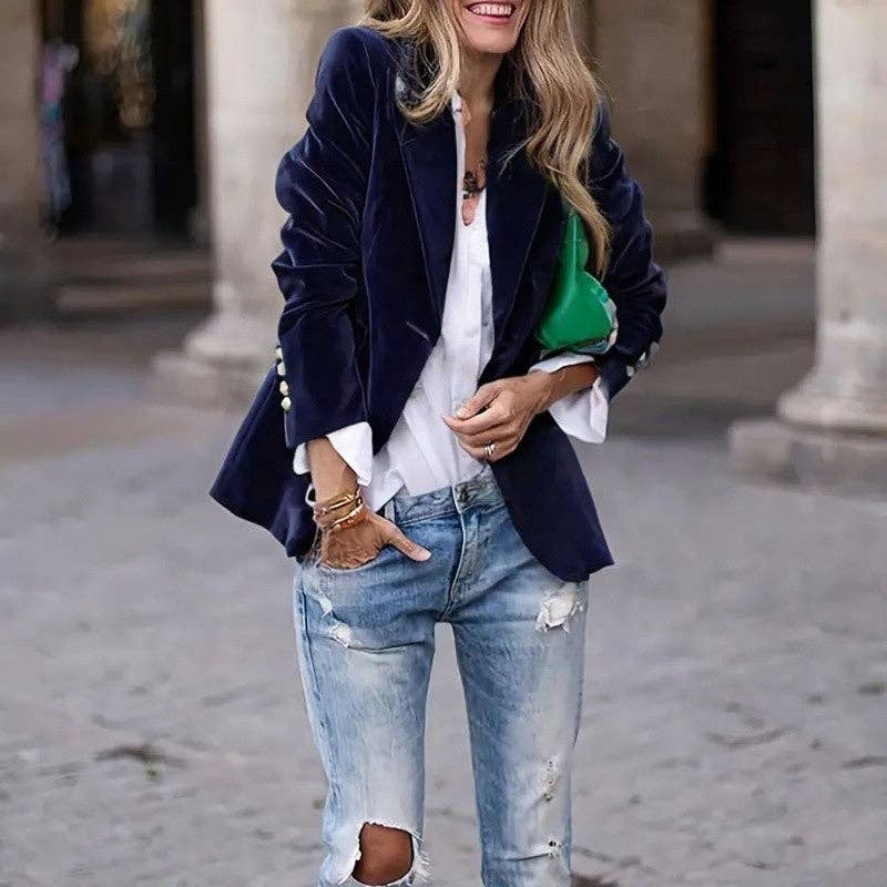 Sheer Trend - Wholesale Blazer - Women's - Slim Fit Blazer5