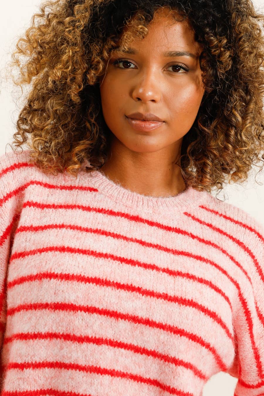 LÉA & LUC - Wholesale Knit Sweater - Women's - Striped sweater REF. 511584