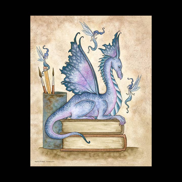 8x10 PRINT - Magick In the Studio for wholesale by Amy Brown Art