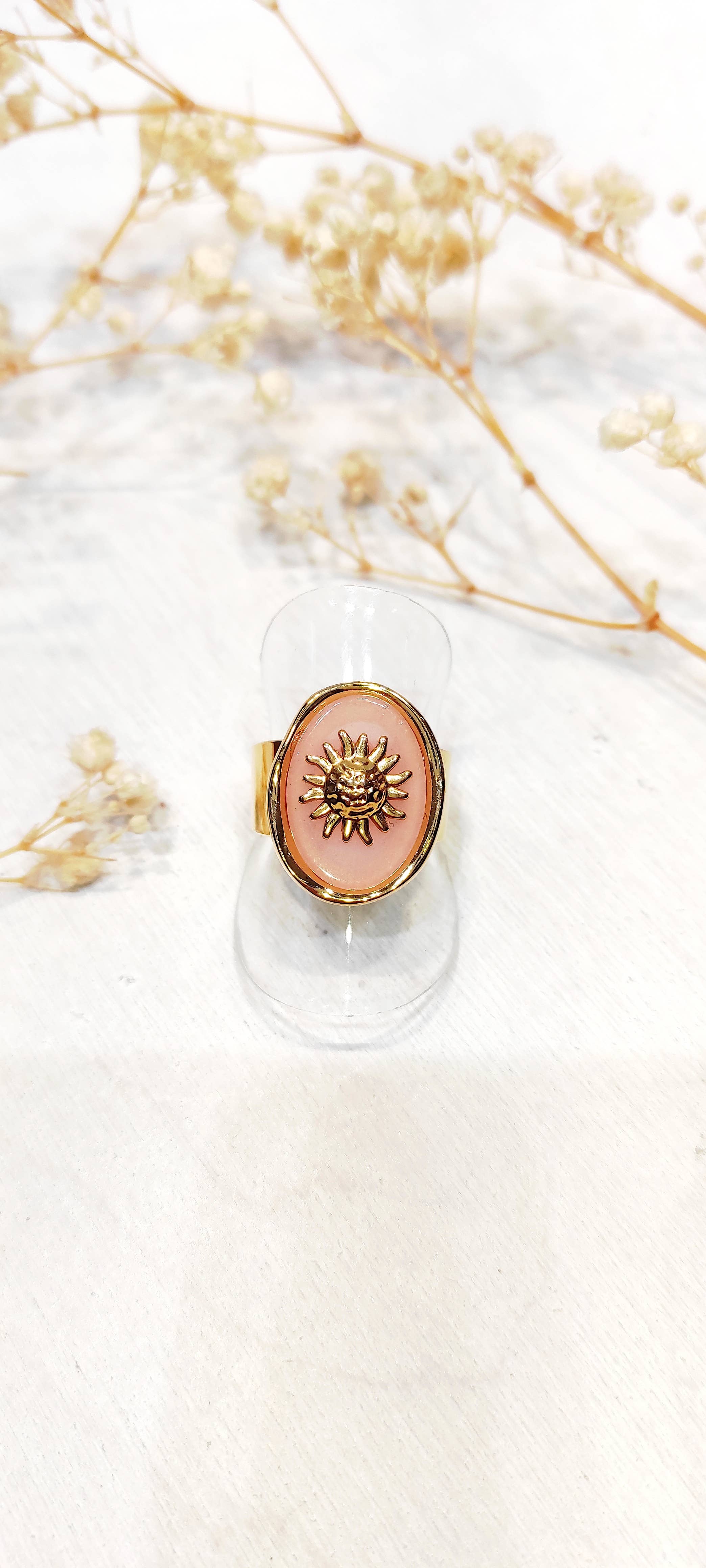 LOLO & YAYA - Wholesale Band/Stacked Ring - Ring with Oraine sunstone4