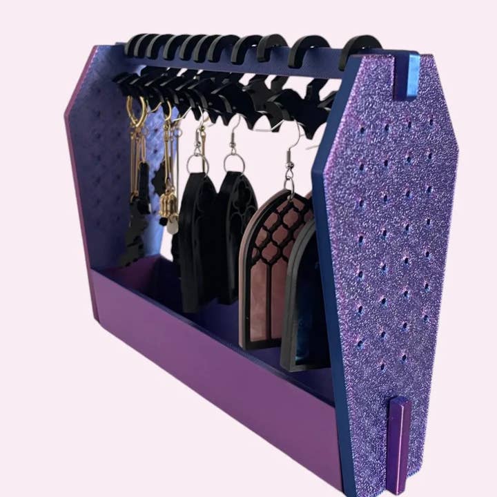 Cherry Moonlight Co – wholesale Jewellery stand & display – Gothic Earring Stand Coffin Wardrobe1