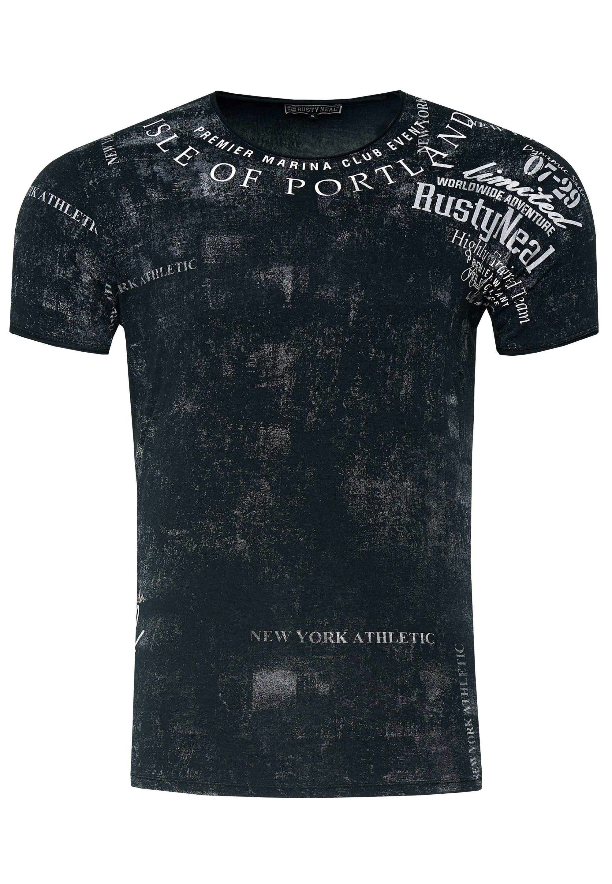 Rusty Neal - Wholesale Screen Printed T-Shirt - Men's - T-shirt in used look, round neck, printed 2440