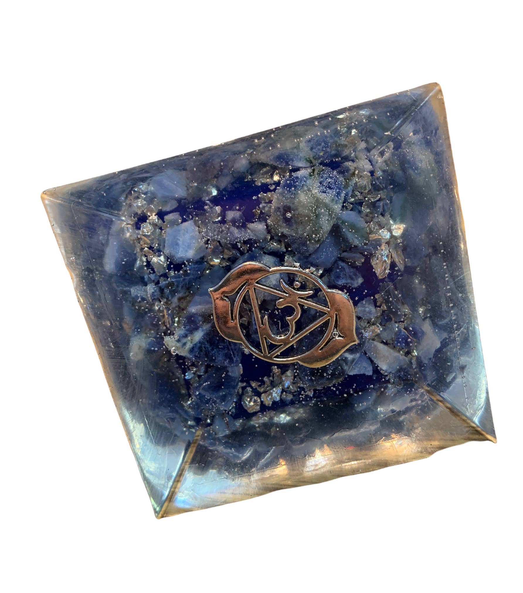 Orgonics by Driftwood Works Inc - Wholesale Spiritual Stone/Crystal - CHAKRA-THIRD EYE Orgone Pyramid5