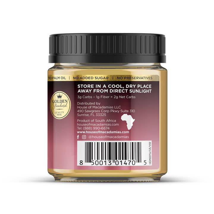 House of Macadamias - Wholesale Nut Butter - Macadamia Nut Butter Sea Salt Flavor (1 Flavor, 1 Jar)2