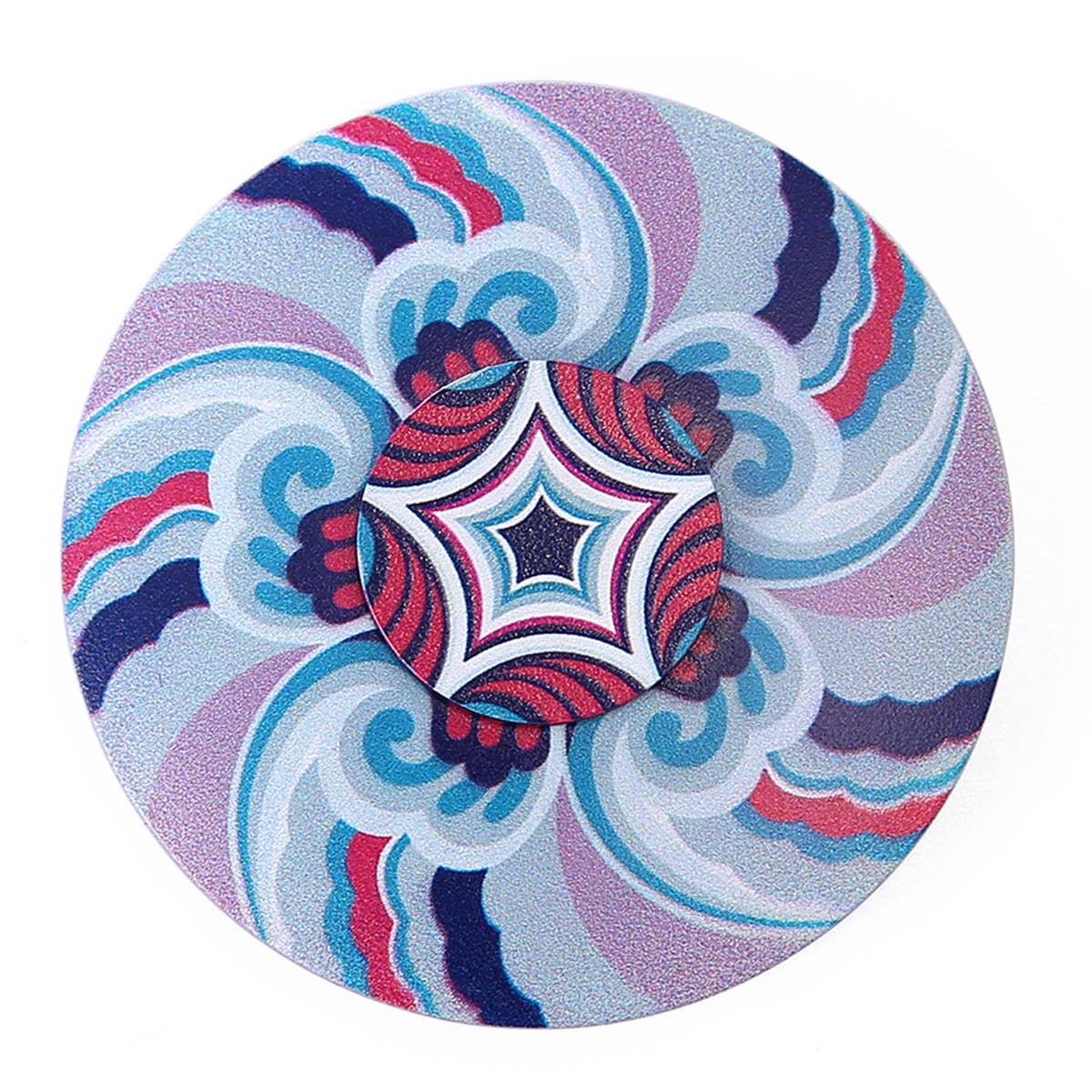 Mad Style - Wholesale Fidget Toy - Kids - Blue Mandala Mad Metal Spinner0