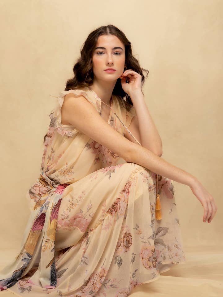 Lang kjole Sienna for engroshandel hos NIZA