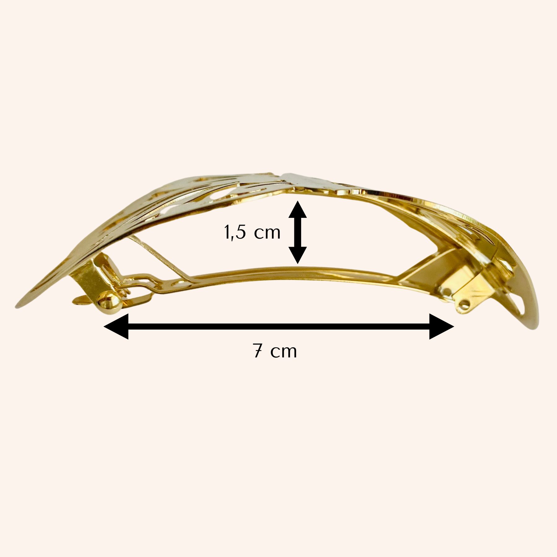 Ozaelle - Wholesale Hair Clip - Women's - Selena large gold hair clip3