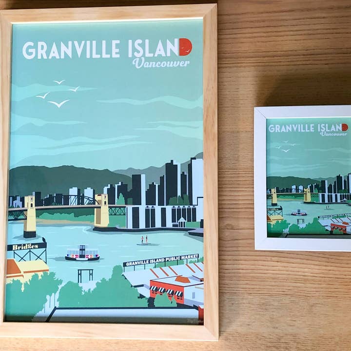 Poster Granville Island voor wholesale door TripPoster