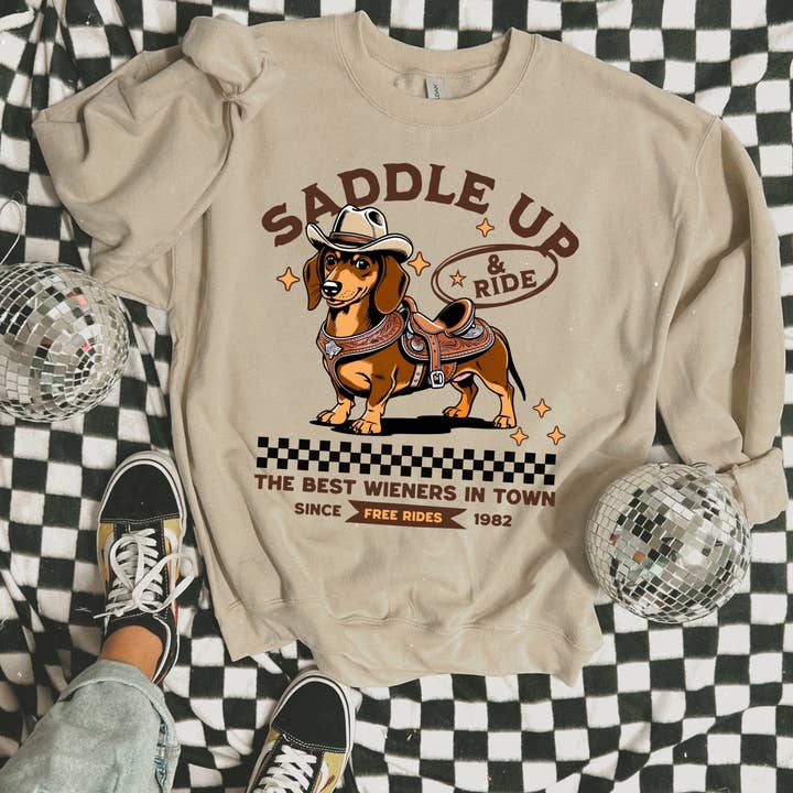 Camisola Saddle Up por atacado de Jade & Ali Co. Boutique