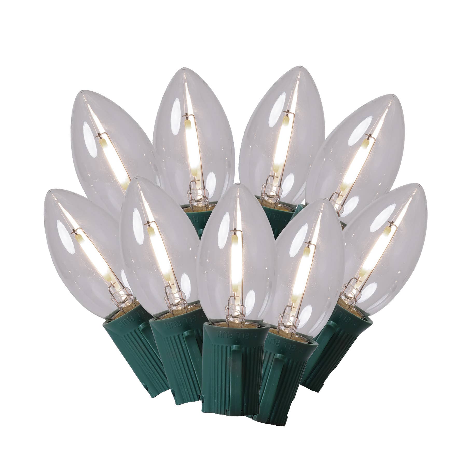 Holiday Bright Lights - Wholesale String Lights - Classic 25L C9 LED Retro Fit Light Set, 6"x12"x6"4