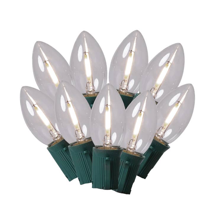 Holiday Bright Lights - Wholesale String Lights - Classic 25L C9 LED Retro Fit Light Set, 6"x12"x6"4
