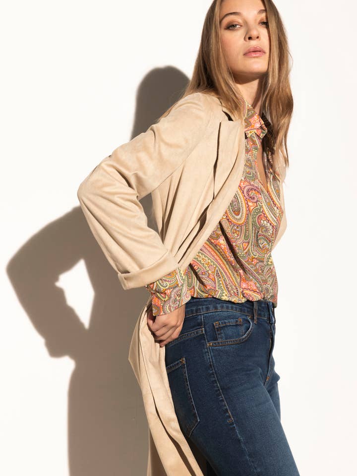 High Wrist And Wide Sleeves Polo Shirt for wholesale by Memjs