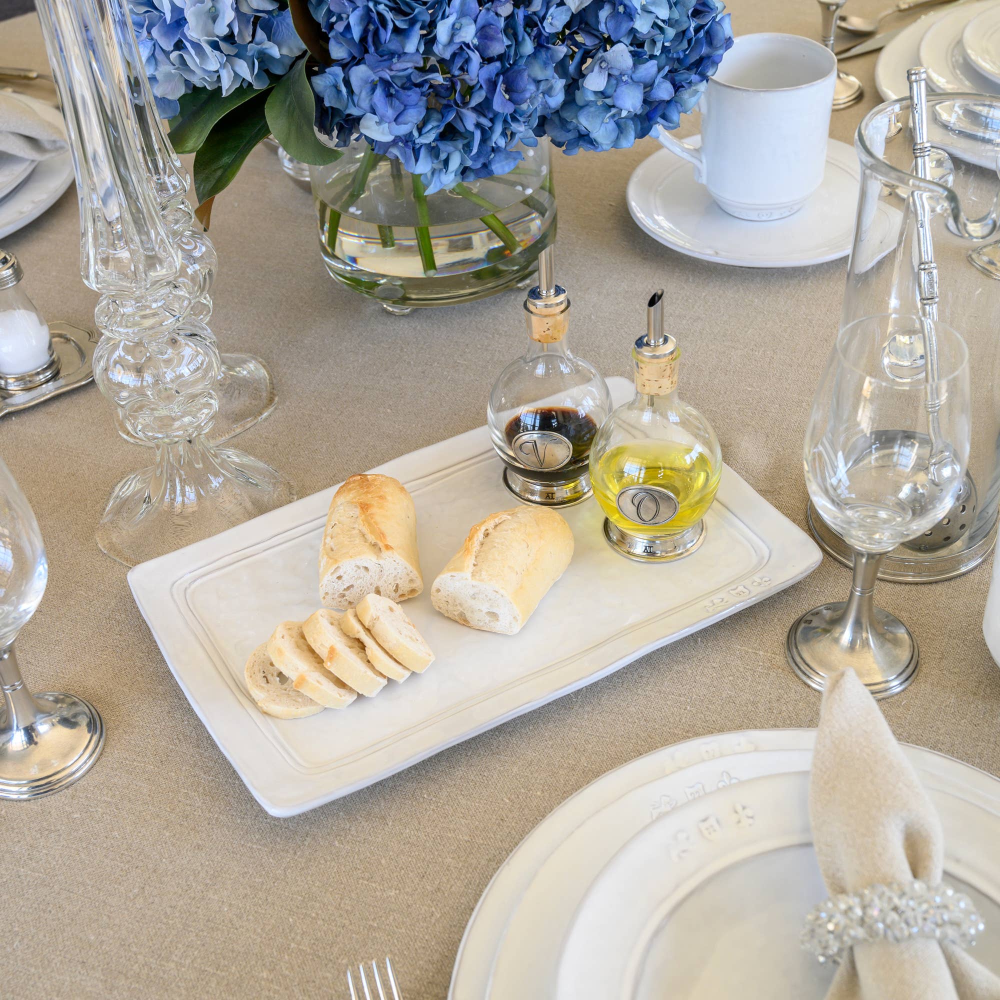 Arte Italica & Crown Linen Designs - Wholesale Platter - Firenze Rectangular Platter1