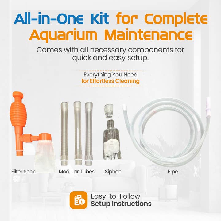 Flipper Aquarium Products - Wholesale Glass cleaner - Flipper AquaVac Gravel/Sand Cleaner & Siphon Kit6