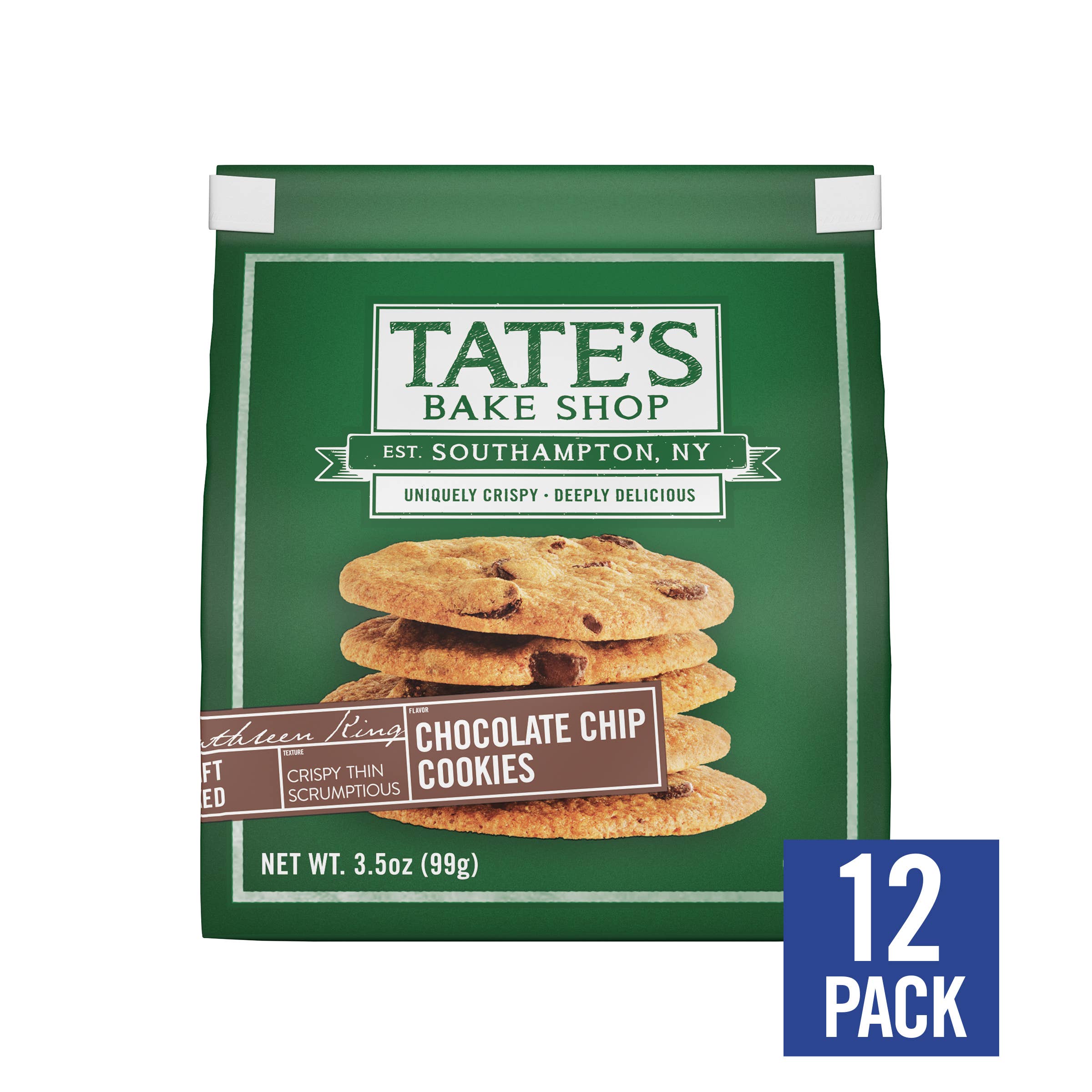 Tate's Bake Shop - Vente Biscuits - Cookies aux pépites de chocolat | 3,5 oz | 12 unités2