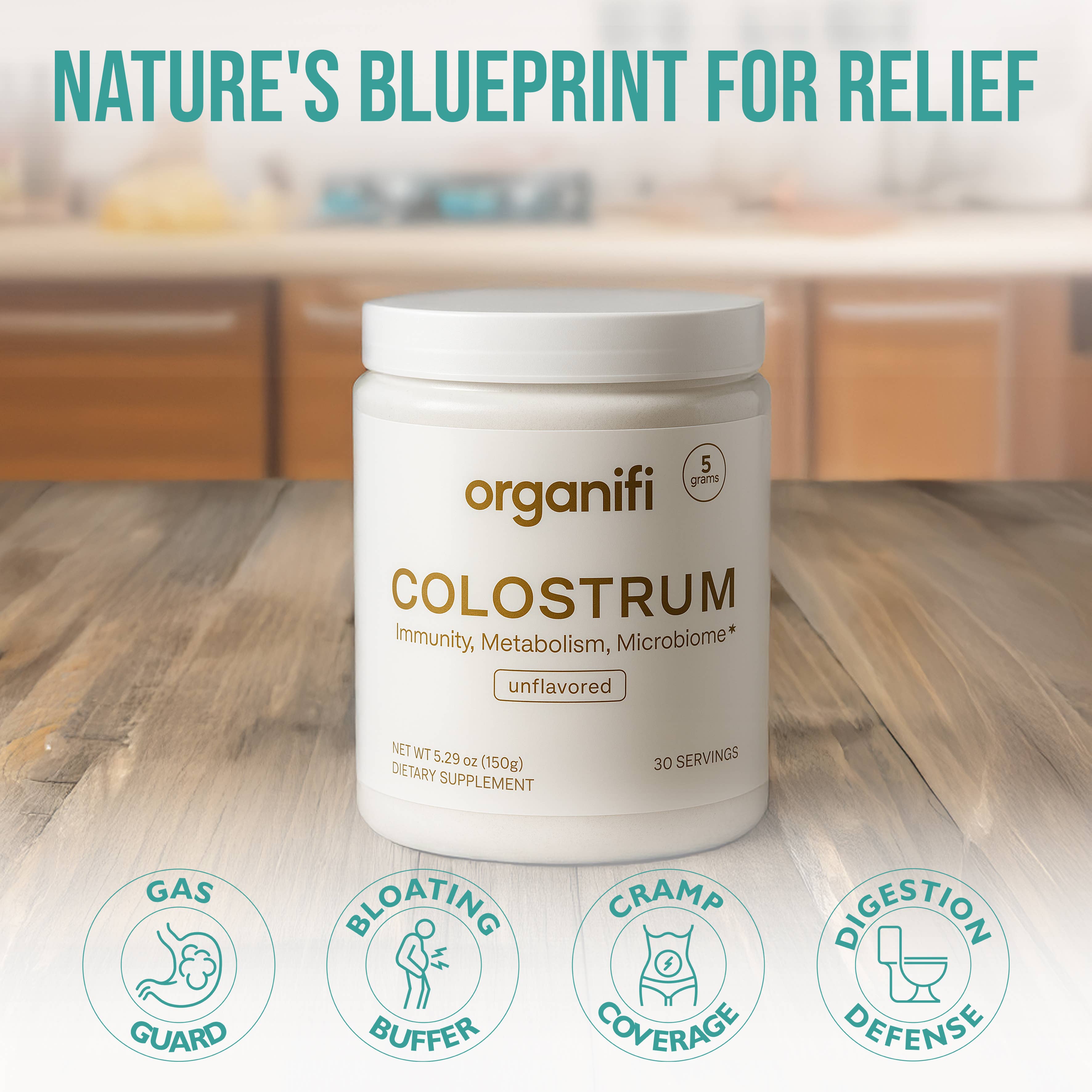 Organifi - Wholesale Protein/superfood powder - Organifi Colostrum -Immune-Supporting Calf-First Colostrum3