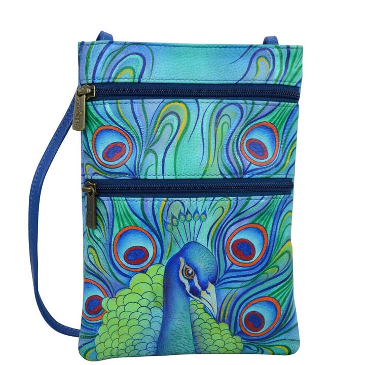 Mini Double Zip Travel Crossbody - 448 for wholesale by Anuschka | Vanya Lara (USA)