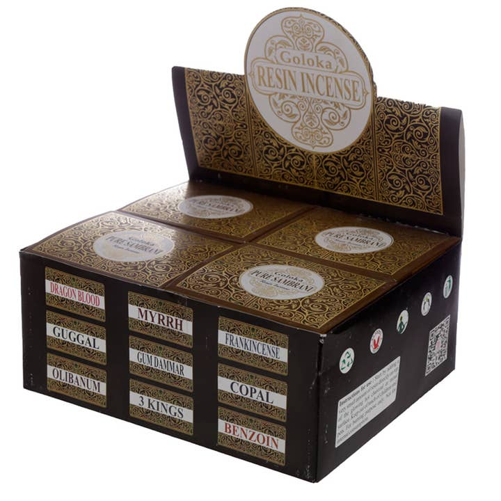 Puckator Ltd – wholesale Incense – Goloka Incense Resin Pure Sambrani 30g