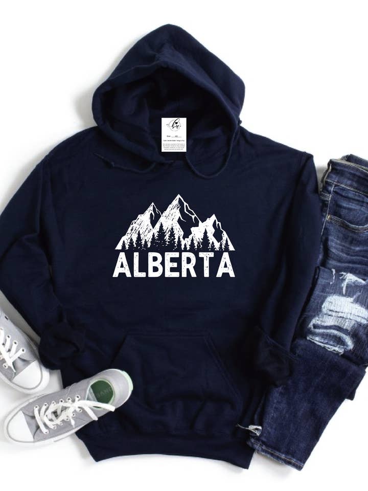 Sweat à capuche confortable Alberta {NEW} pour la vente par Blonde Ambition Apparel & Designs