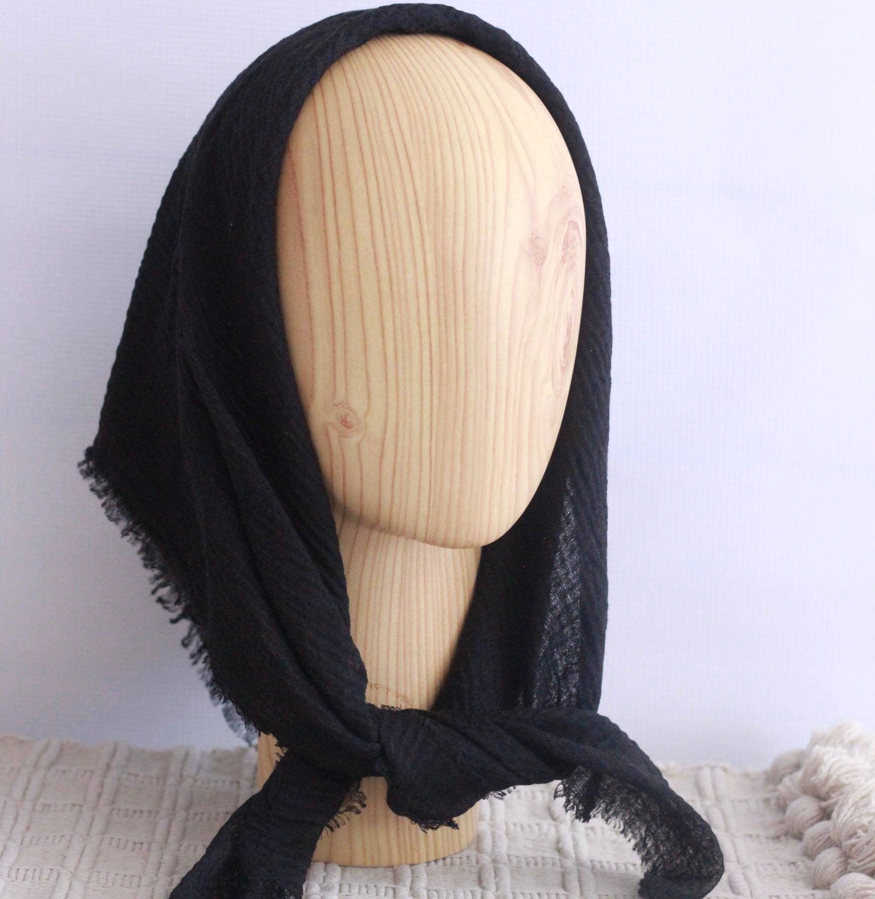 Apricot Ave - Vente Écharpe – femme - Gauze : écharpe carrée légère et unique ! Choisissez la couleur et la taille.