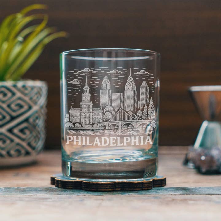 Verre de Philadelphie, Pennsylvanie pour la vente par Benoit's Design Co.