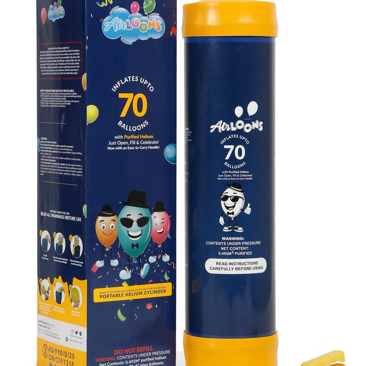 Airloons Portable Helium Balloon Kit – Inflates Up to 30 Balloons | Lightweight Helium Tank | Easy Fill Nozzle | For Small Home Parties for wholesale by Airloons