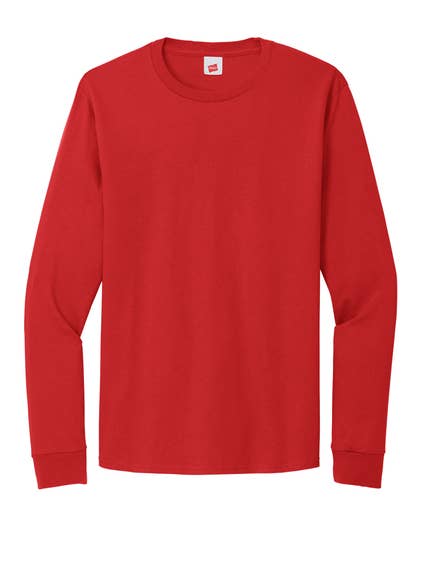 Print The Dream - Wholesale T-shirt – men's - Hanes® Essential-T 100% Cotton Long Sleeve T-Shirt2