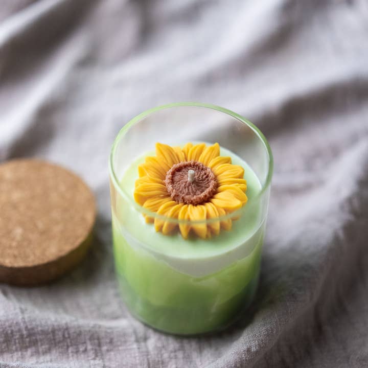 ZOETSTUDIO - Wholesale Jar/Filled Candle - Sunflower Soy Blend Candle | 8.5 oz candle2