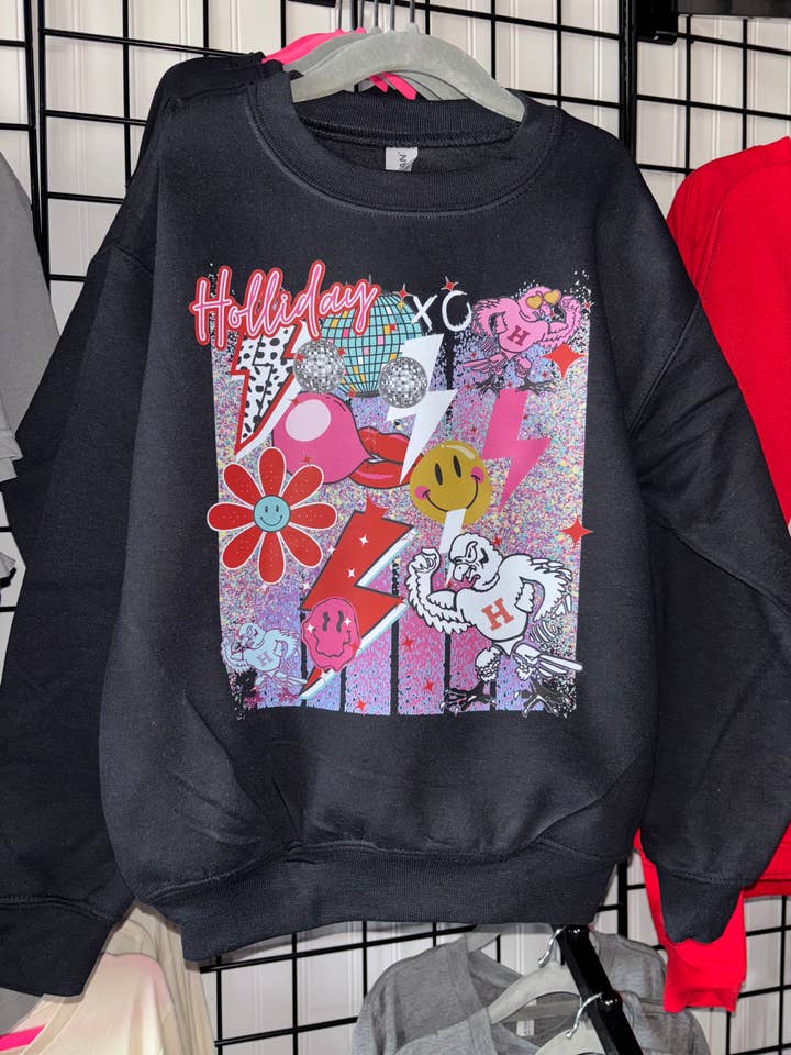 Sudadera collage con mascota femenina personalizable para venta al por mayor de GypC Ink