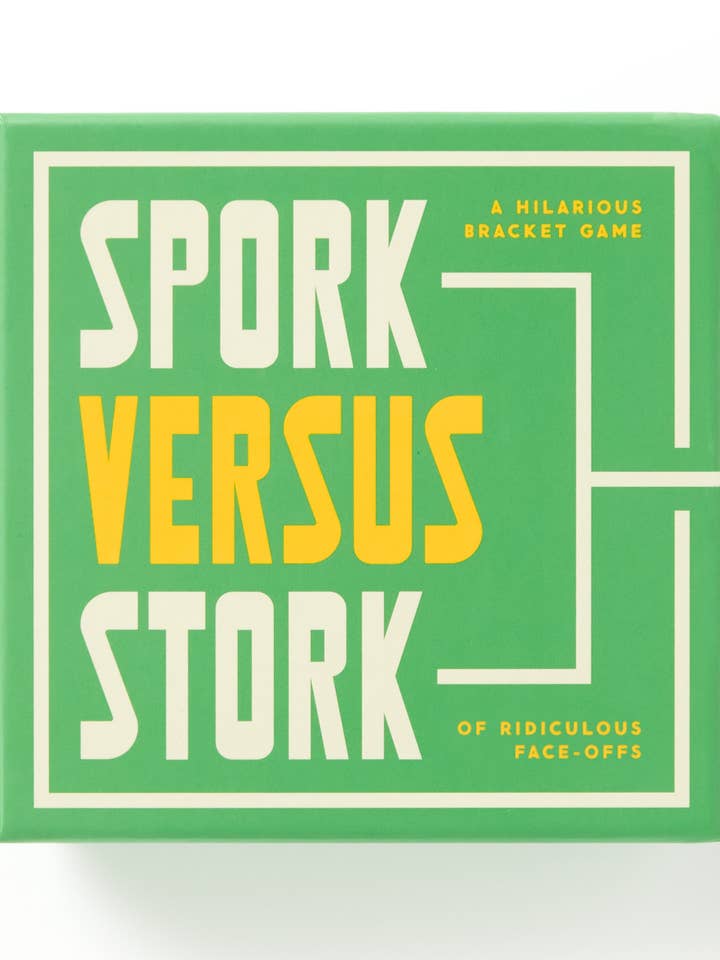 Brass Monkey Spork Versus Stork Social Game for wholesale by Chronicle Books